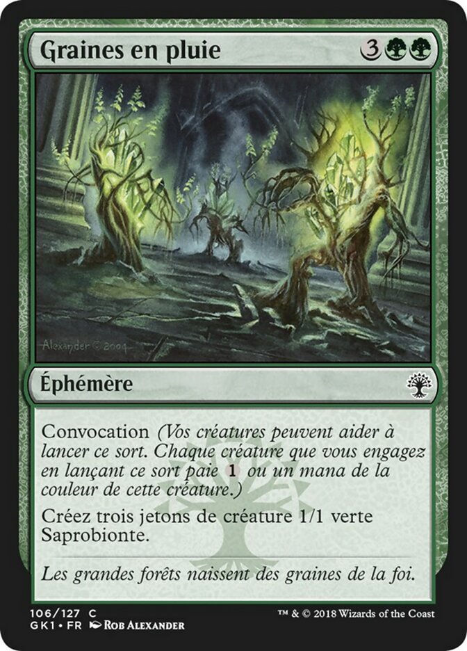 Graines en pluie