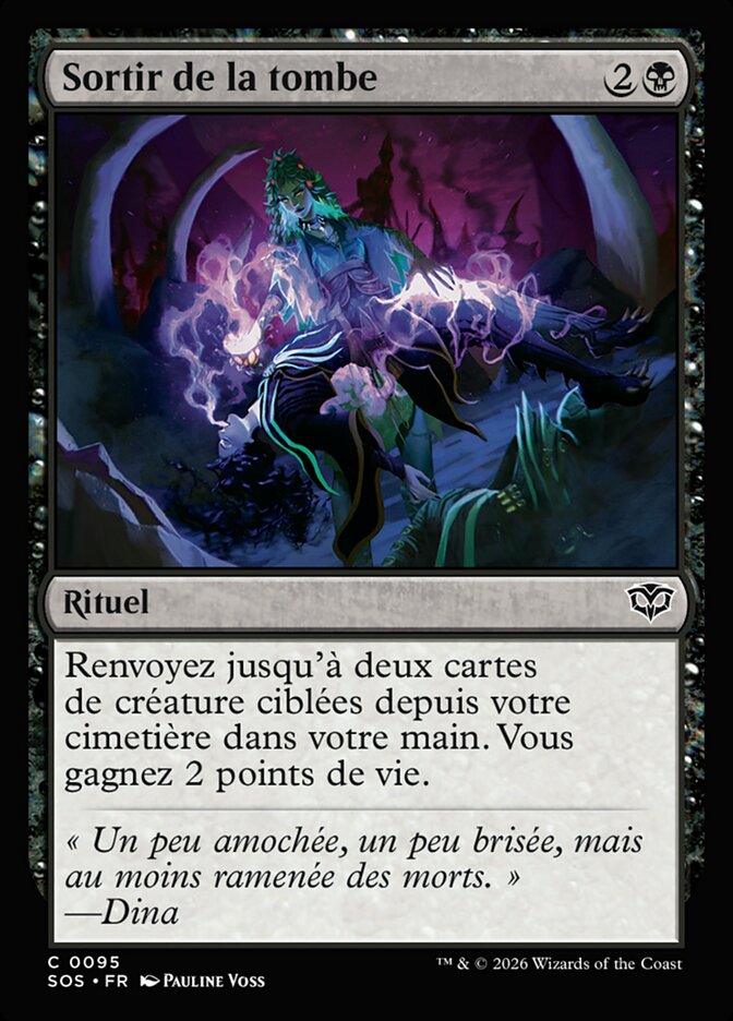 Sortir de la tombe