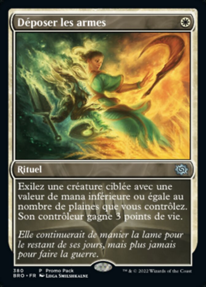 Déposer les armes