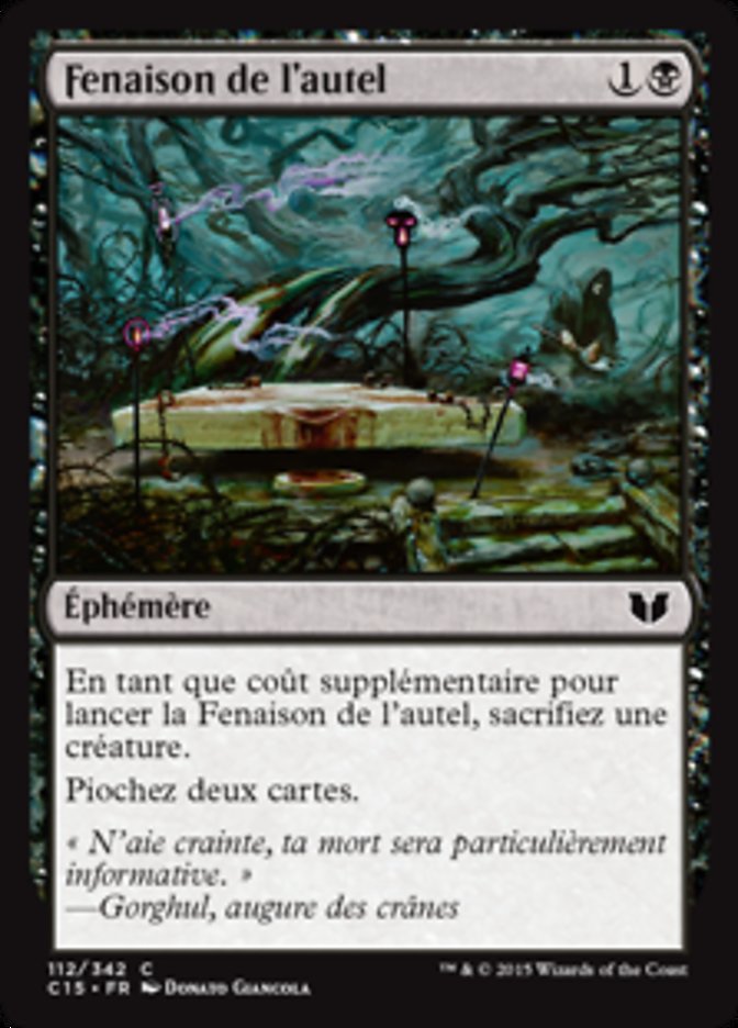 Fenaison de l'autel