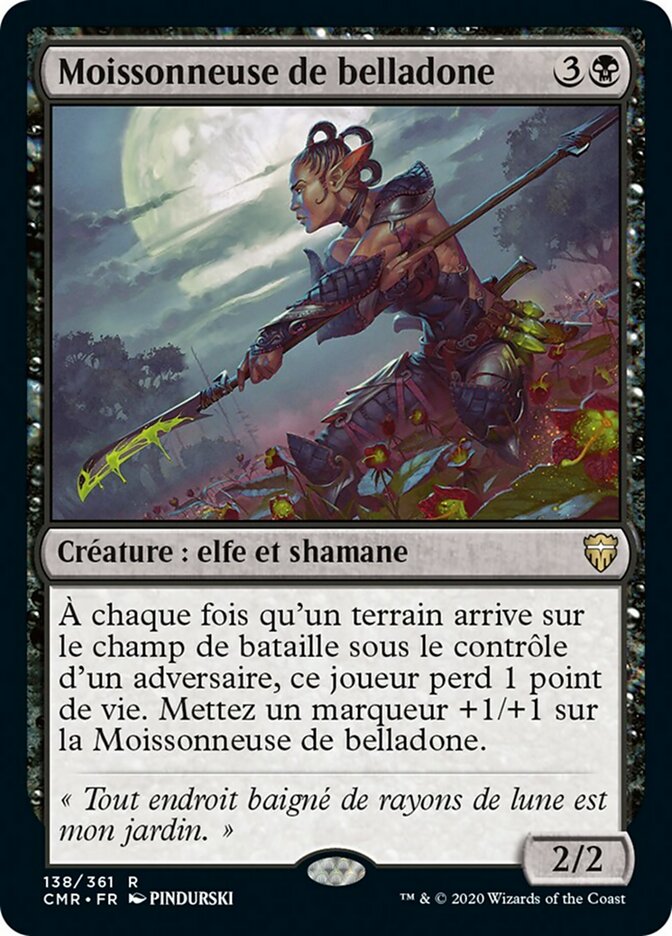 Moissonneuse de belladone