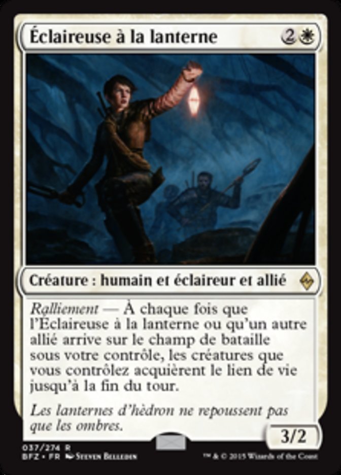 Éclaireuse à la lanterne