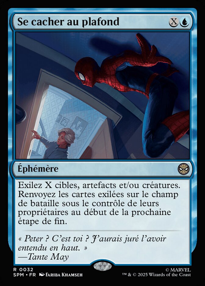Se cacher au plafond