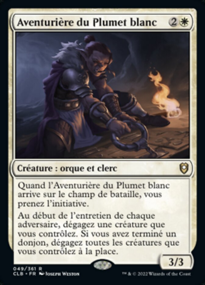 Aventurière du Plumet blanc