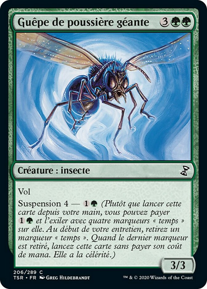Guêpe de poussière géante