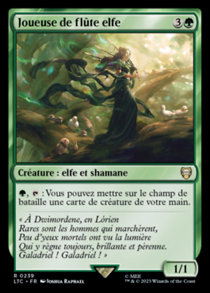 Joueuse de flûte elfe