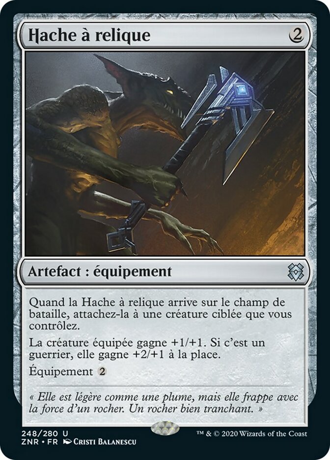 Hache à relique
