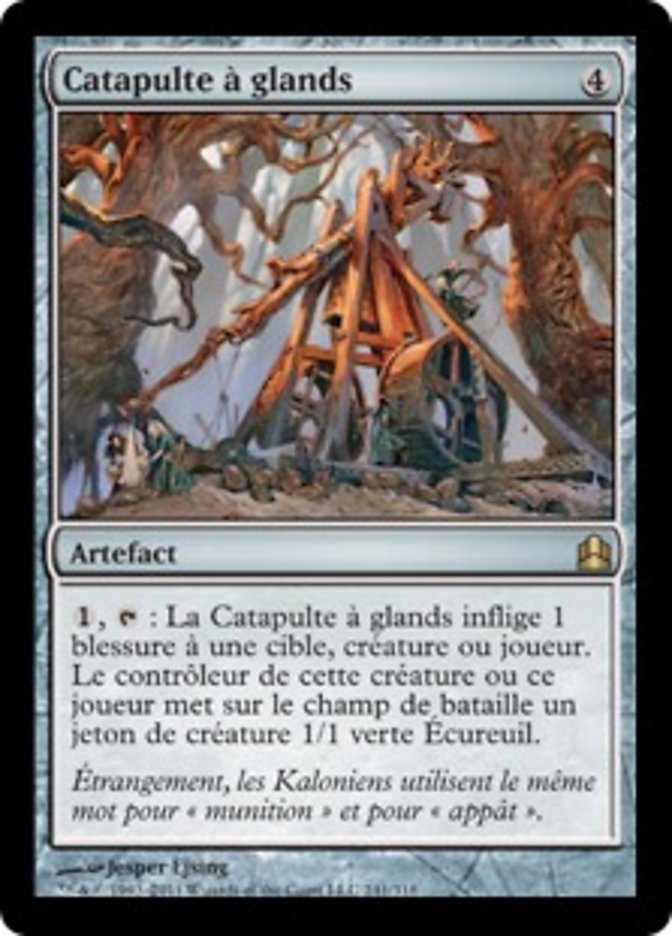 Catapulte à glands