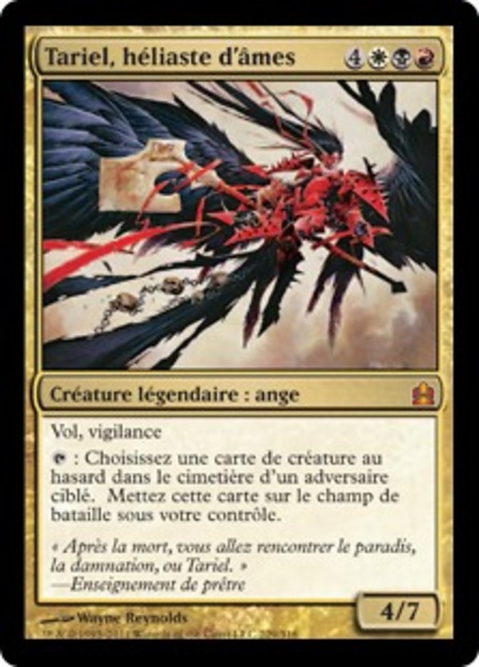 Tariel, héliaste d'âmes