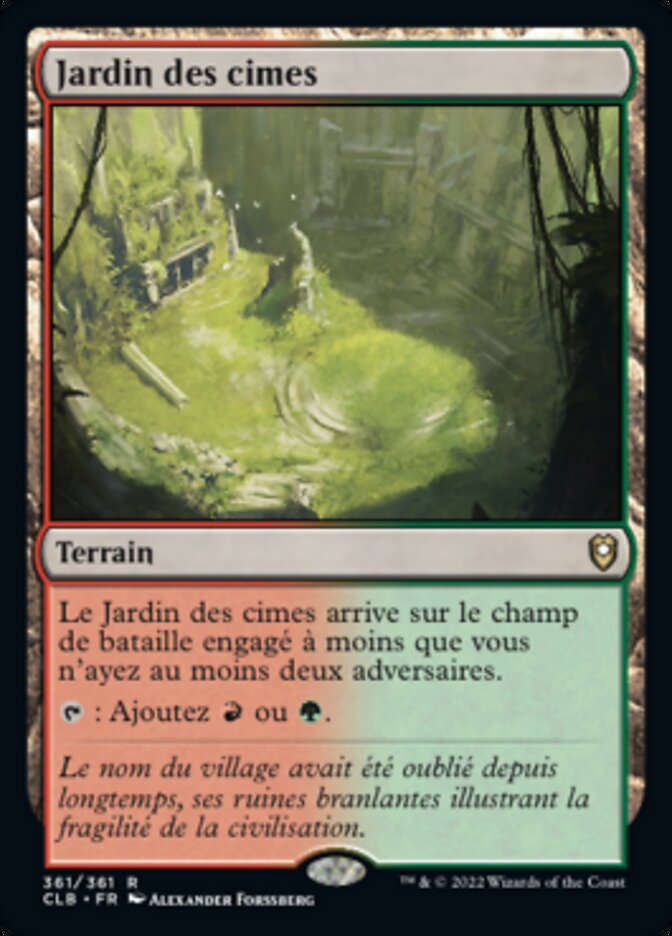 Jardin des cimes