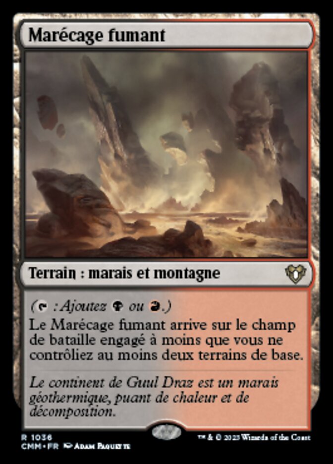 Marécage fumant
