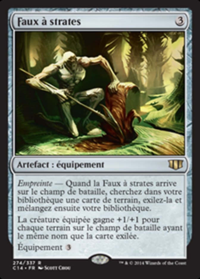 Faux à strates