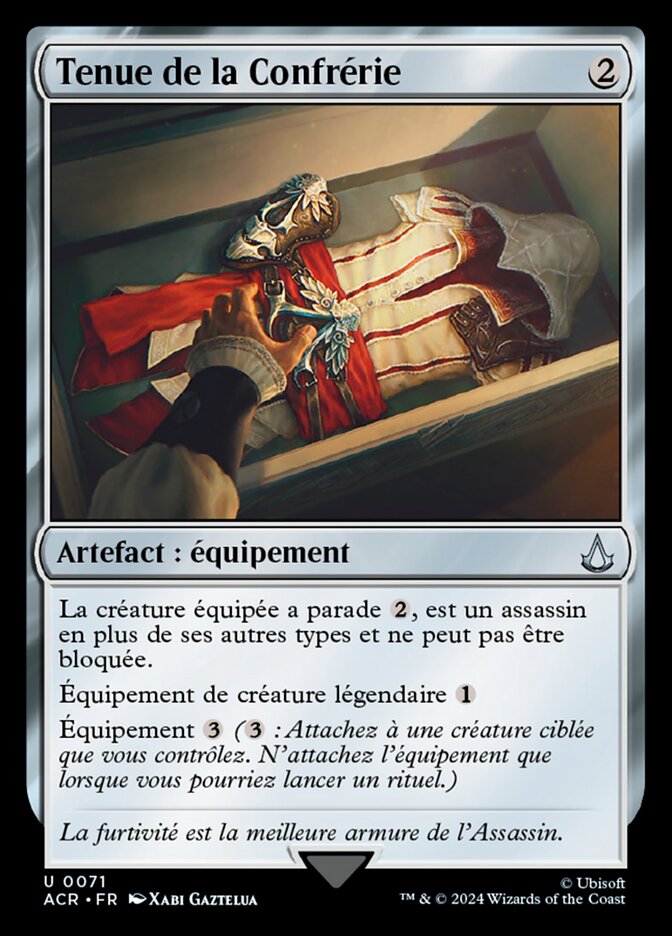 Tenue de la Confrérie