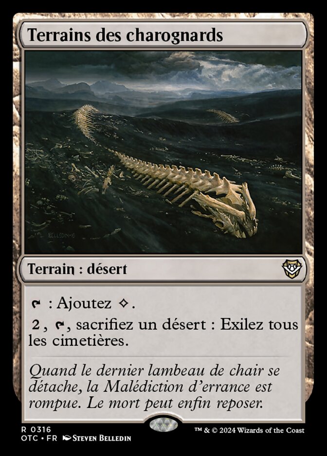 Terrains des charognards