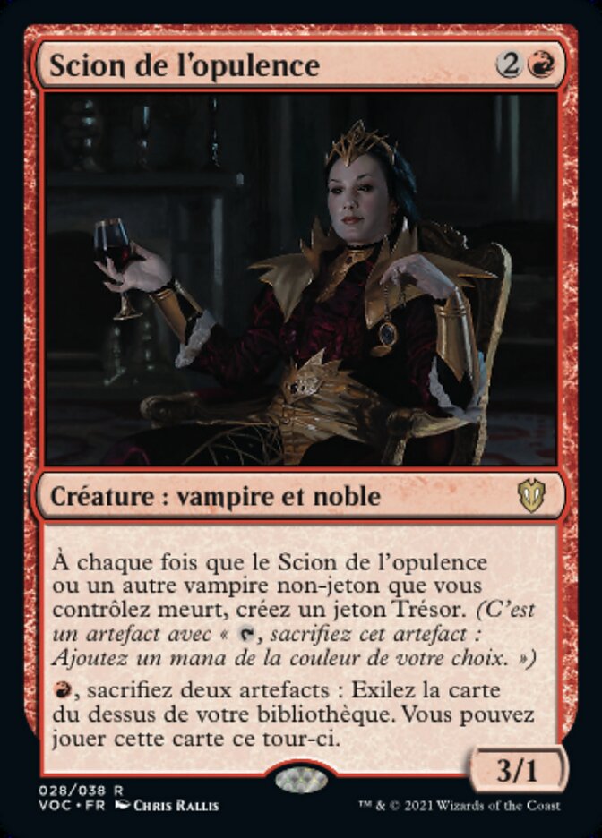 Scion de l'opulence