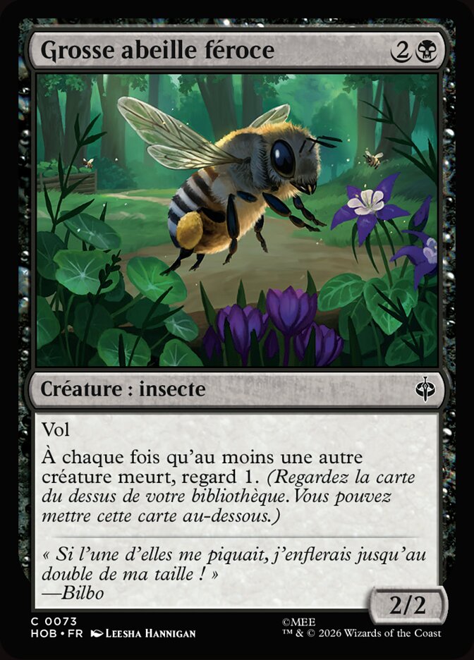 Grosse abeille féroce