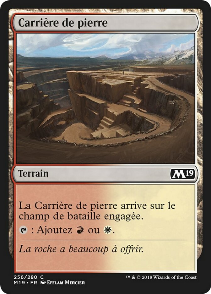 Carrière de pierre