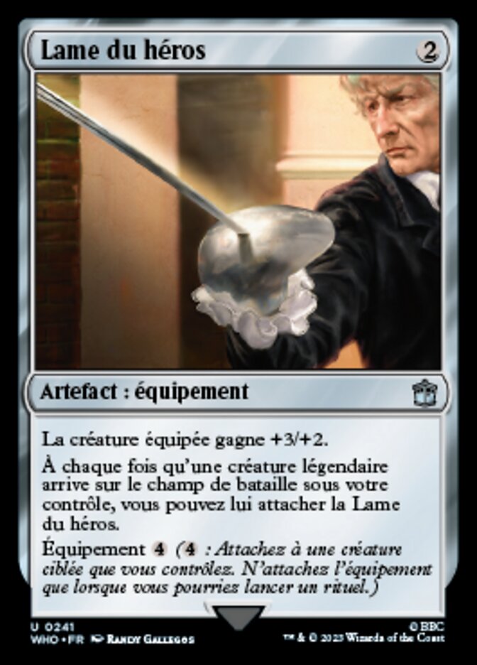 Lame du héros