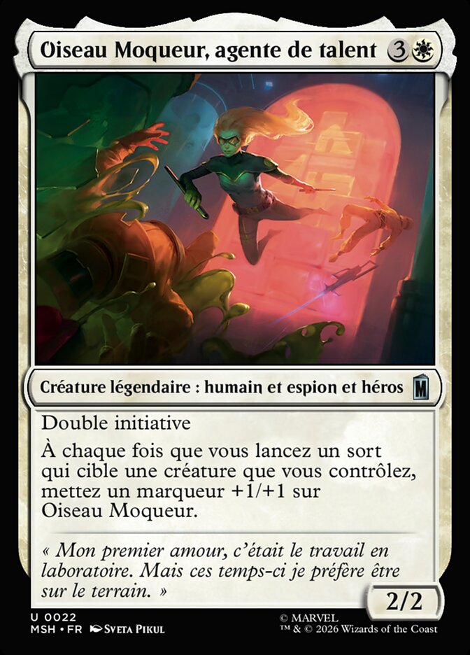 Oiseau Moqueur, agente de talent