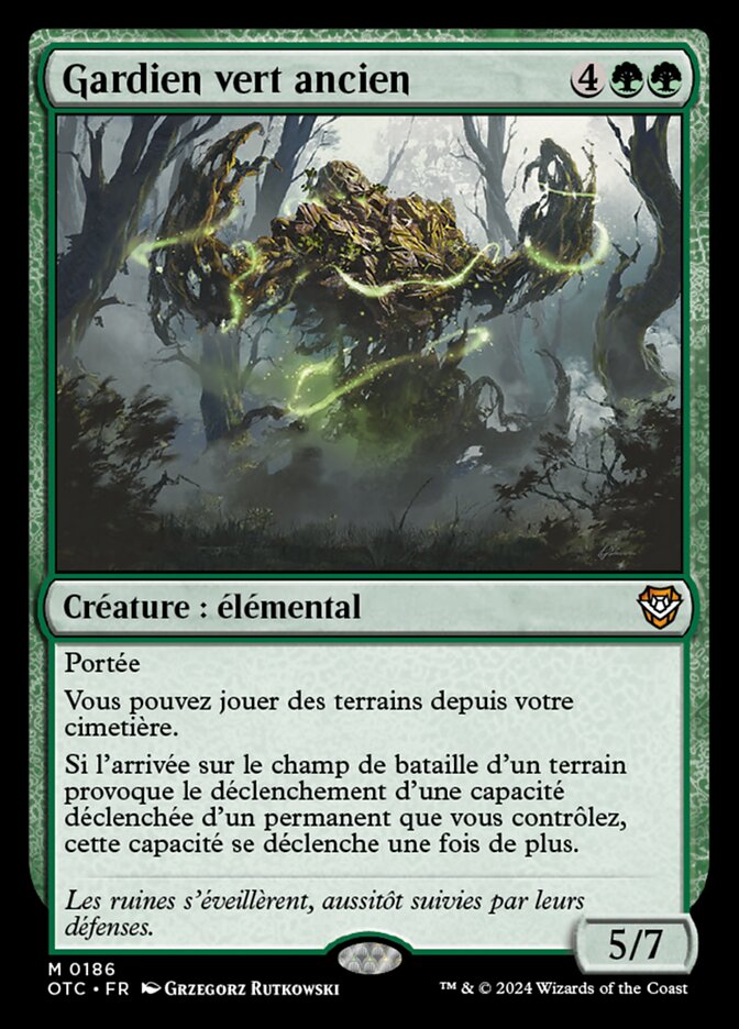 Gardien vert ancien