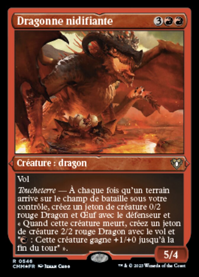 Dragonne nidifiante