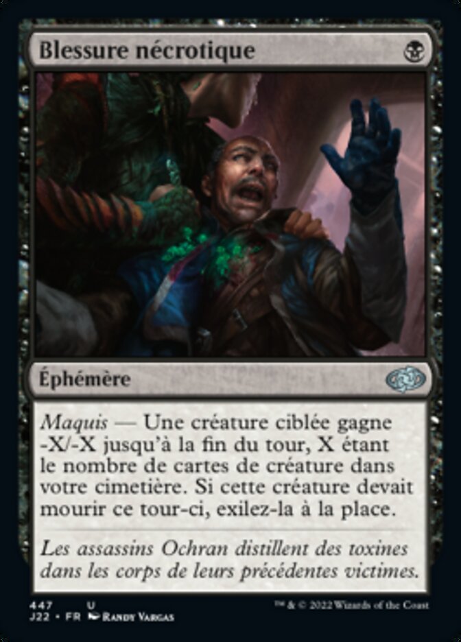 Blessure nécrotique