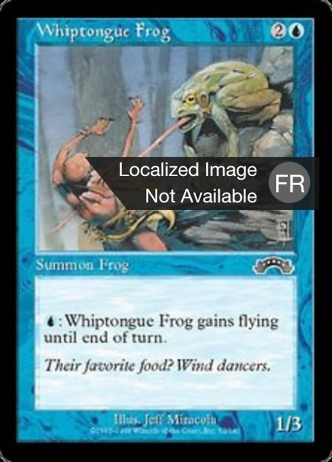 Grenouille à langue de fouet