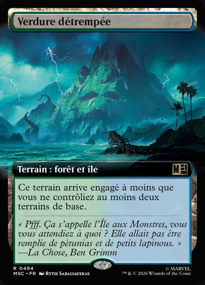 Verdure détrempée