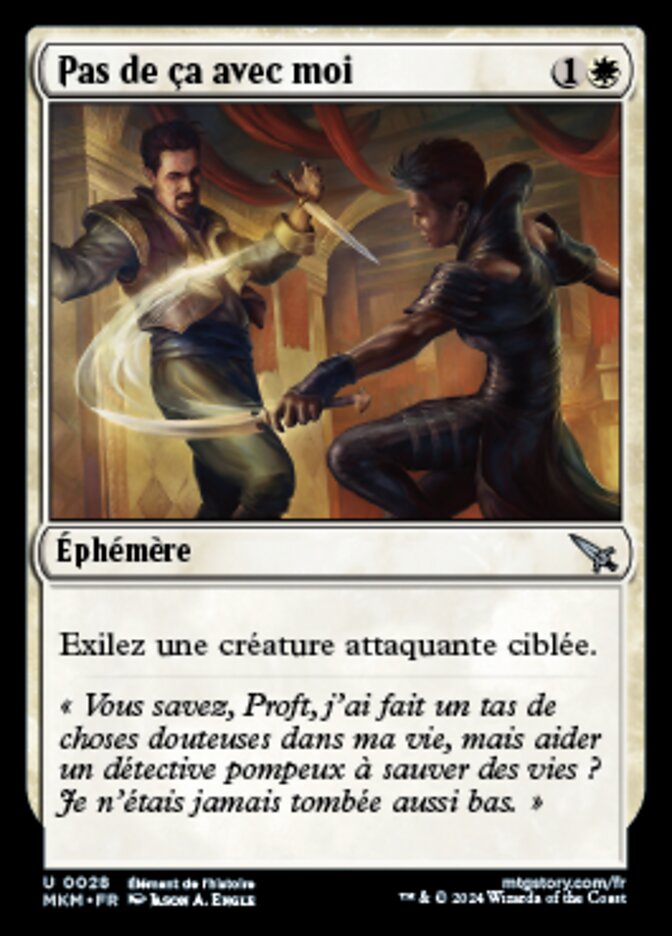 Pas de ça avec moi