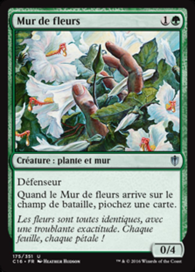 Mur de fleurs