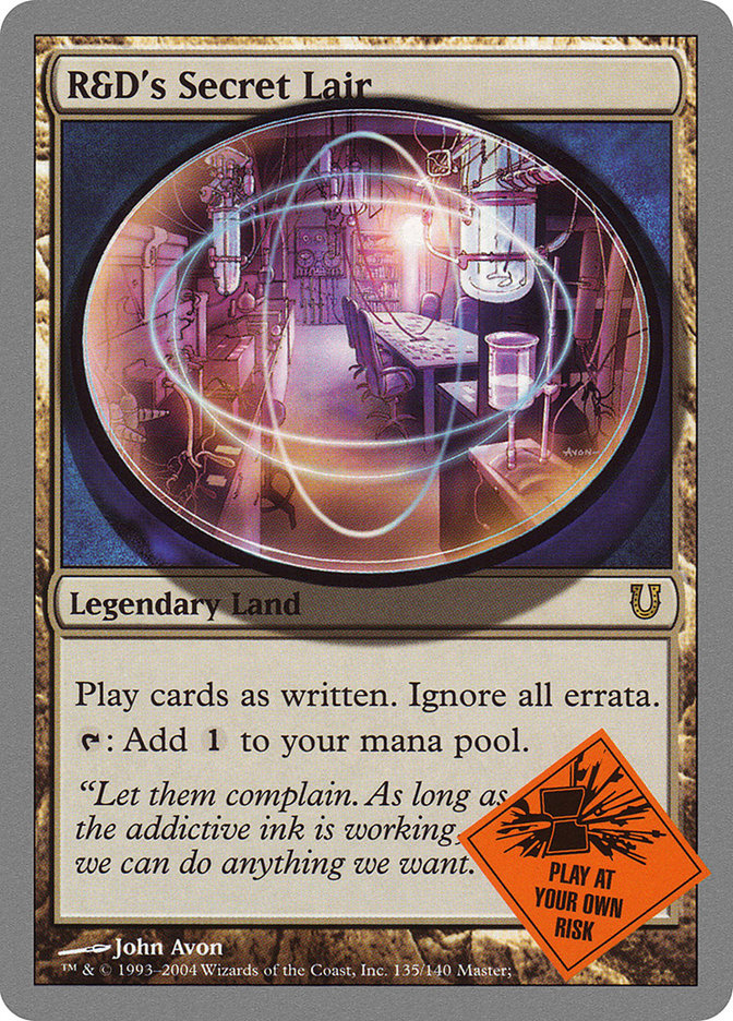 R&amp;D's Secret Lair