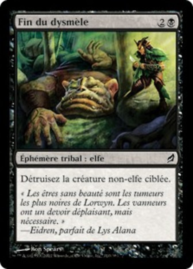 Fin du dysmèle