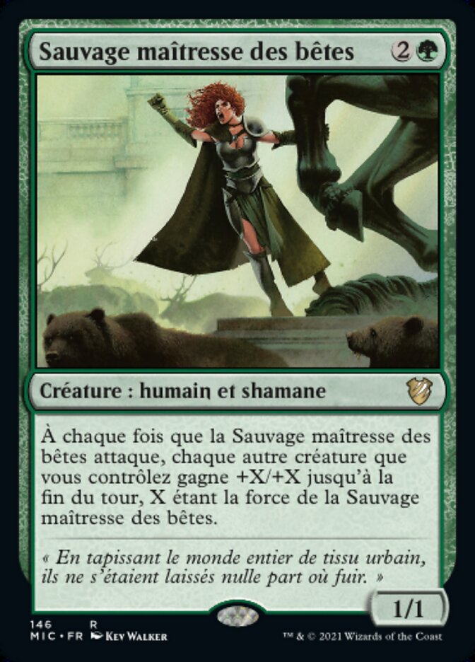 Sauvage maîtresse des bêtes