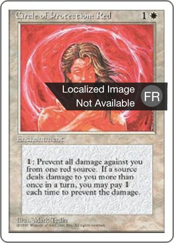 Cercle de protection : rouge