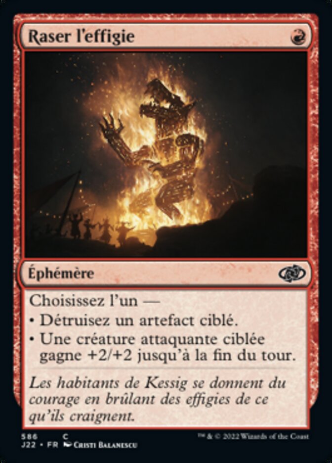 Raser l'effigie