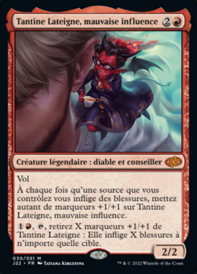 Tantine Lateigne, mauvaise influence