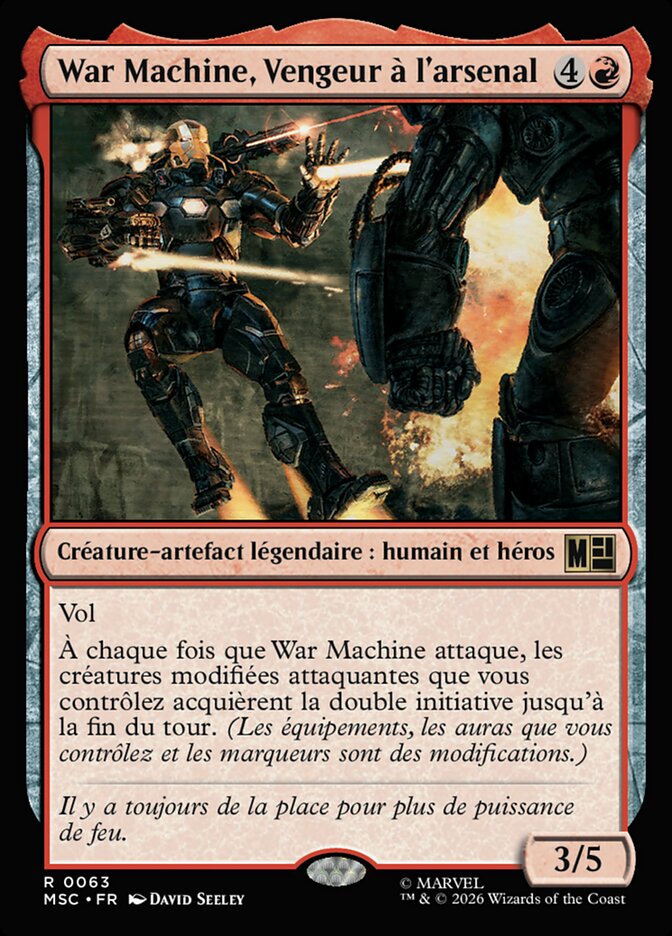 War Machine, Vengeur à l'arsenal