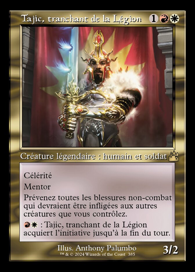 Tajic, tranchant de la Légion