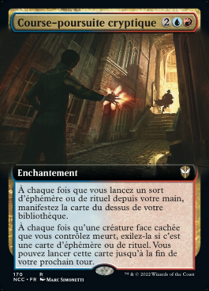 Course-poursuite cryptique