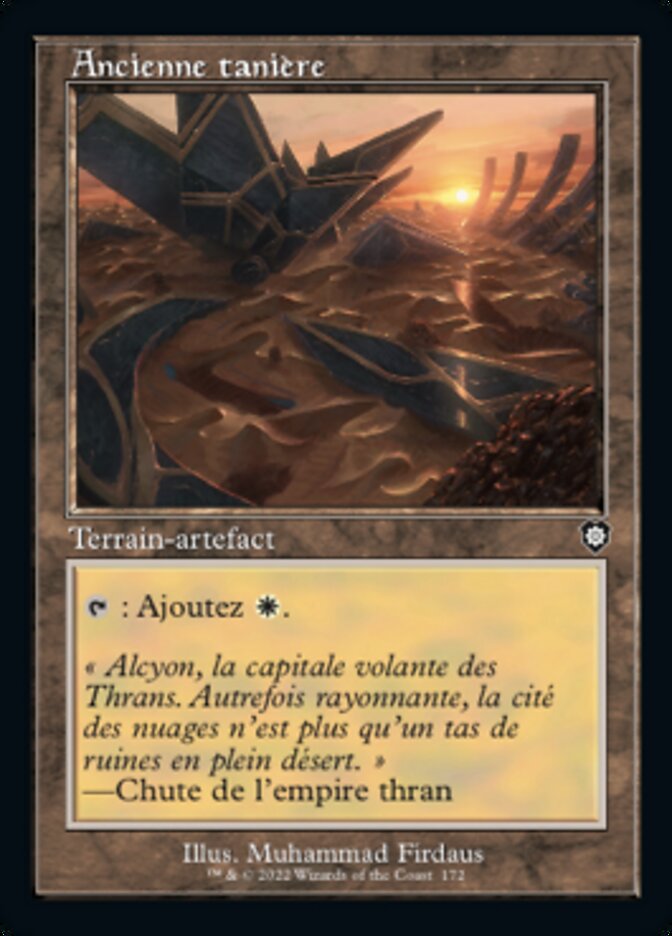 Ancienne tanière