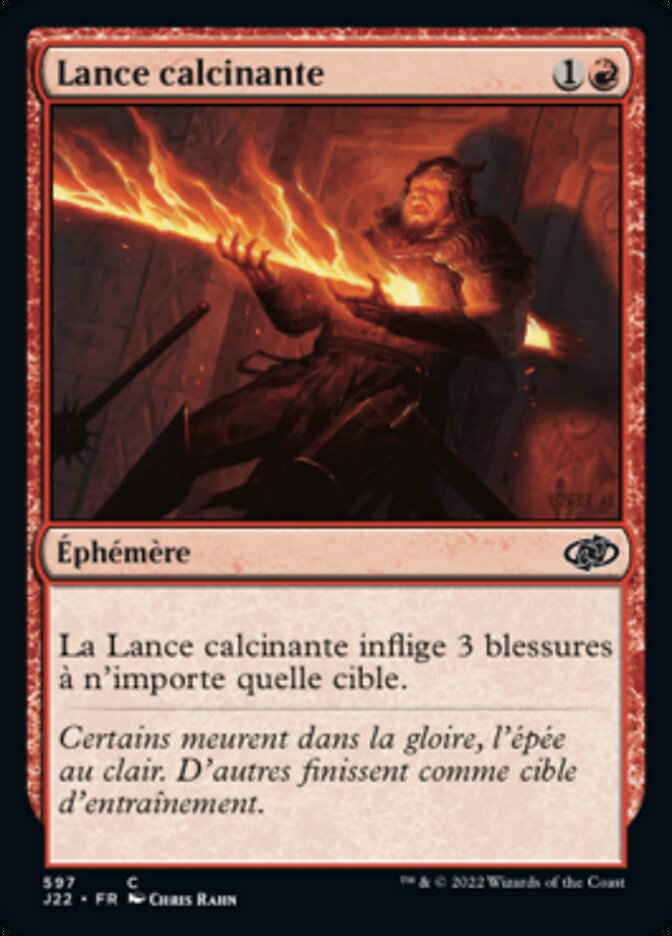 Lance calcinante