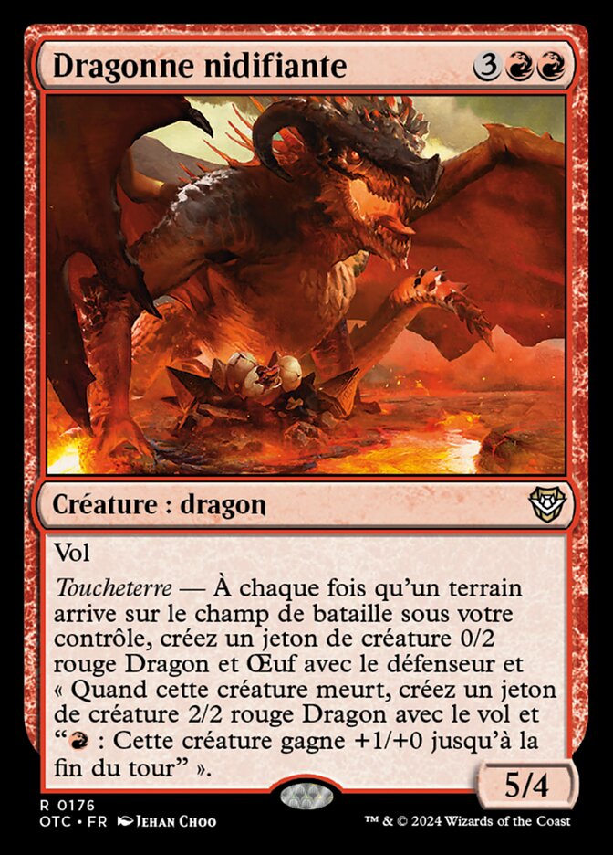 Dragonne nidifiante