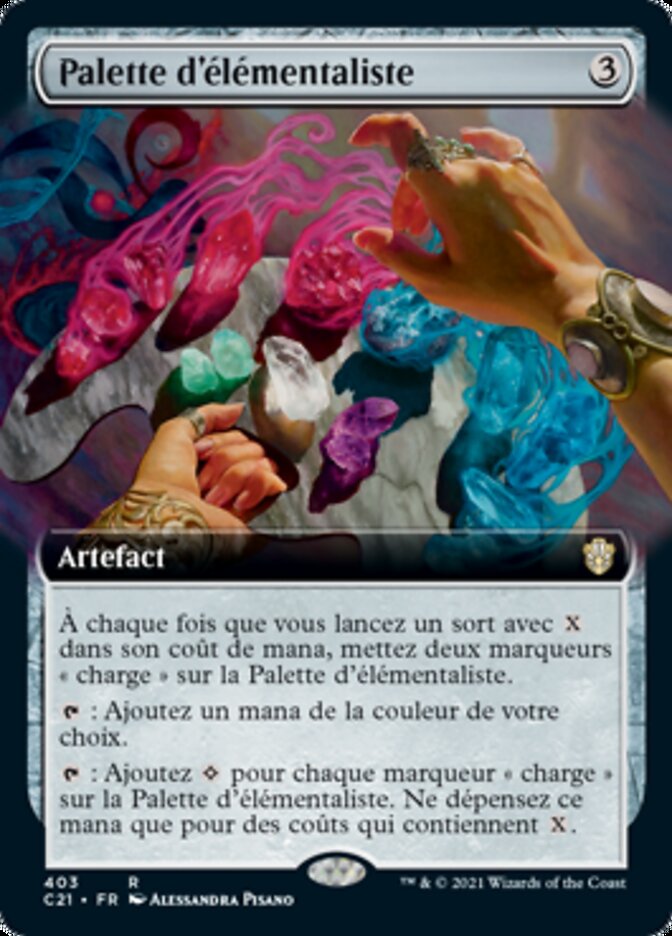 Palette d'élémentaliste