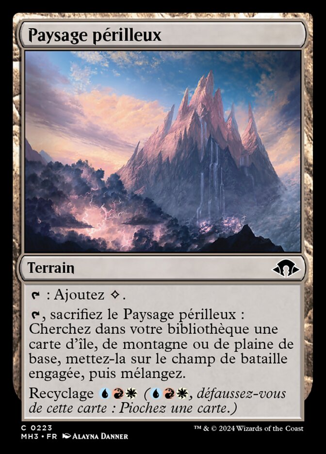 Paysage périlleux