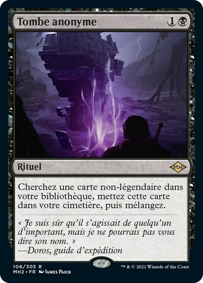 Tombe anonyme