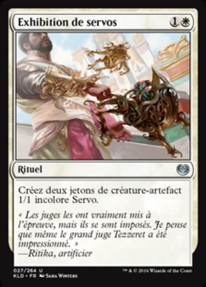 Exhibition de servos