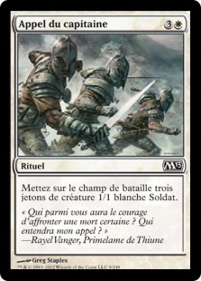 Appel du capitaine