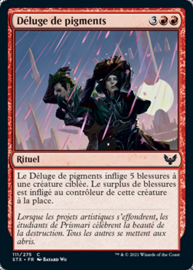 Déluge de pigments