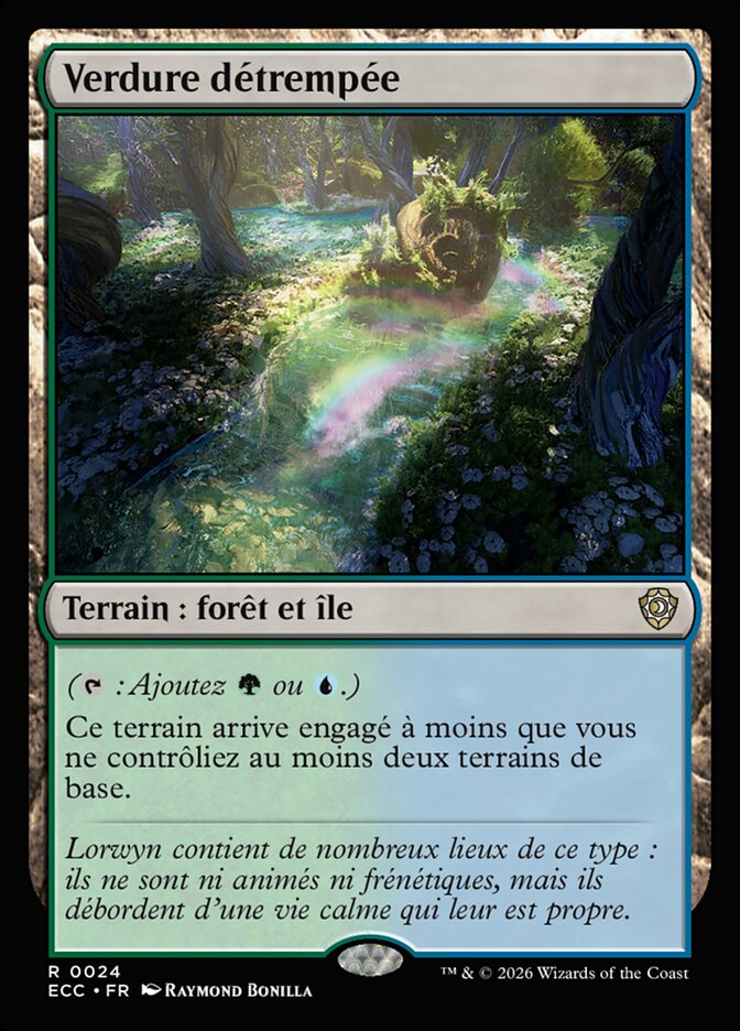 Verdure détrempée