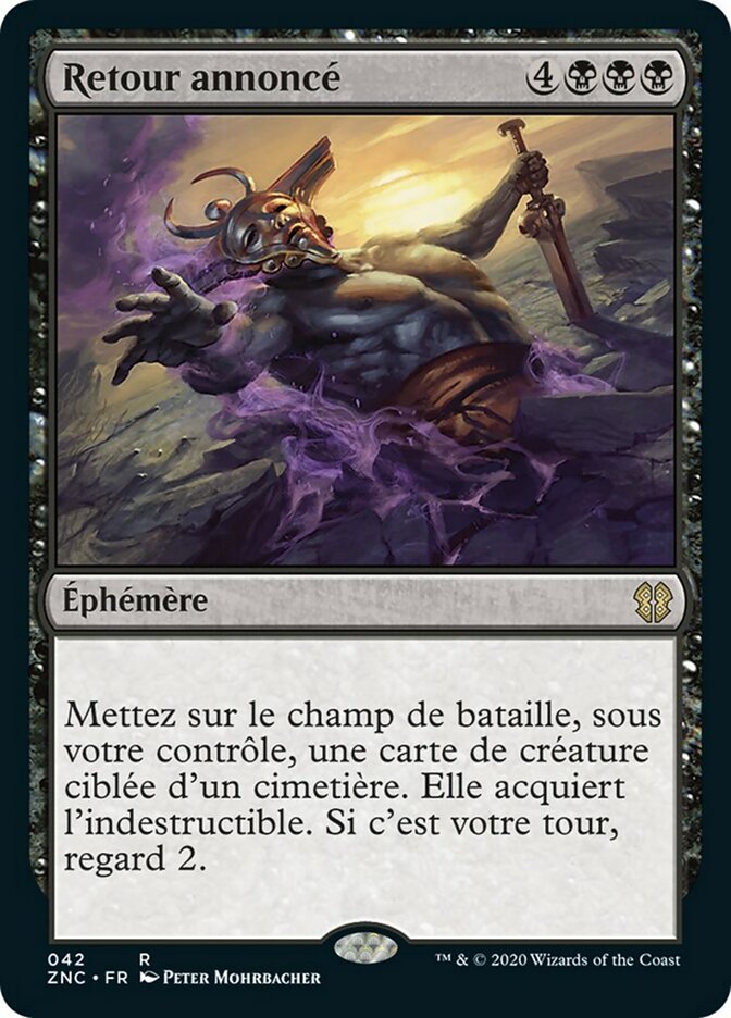 Retour annoncé